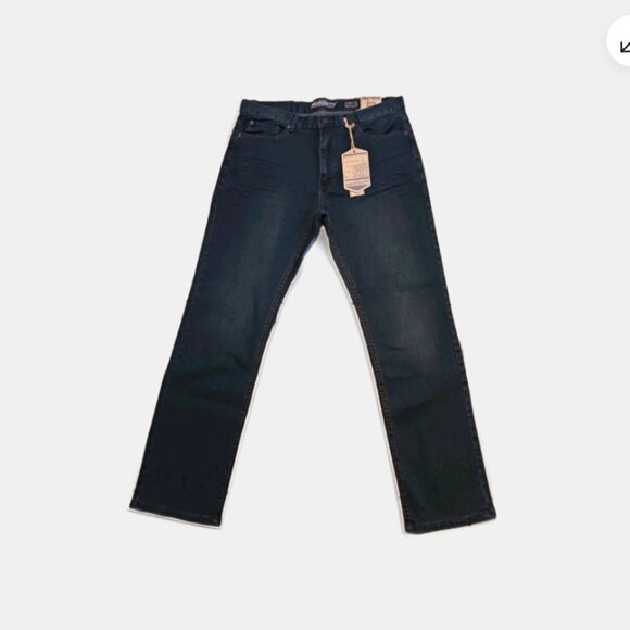Recycled Blues Other - Recycled Blues mens Jeans 34 x 32 Slim Straight Stretch Denim Indigo Blue 120382